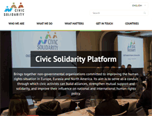 Tablet Screenshot of civicsolidarity.org